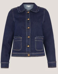 Sadie Frill Denim Jacket Blue
