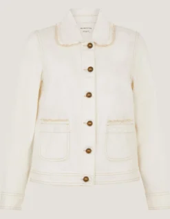 Sadie Frill Denim Jacket Natural