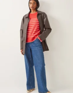 Sae Stripe Jumper Red