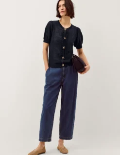 Sam Starfish Button Cardigan Blue