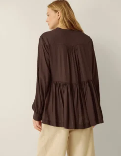 Sandy Relaxed Blouse Brown