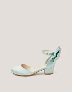 Sara Bow Two Part Heels Green