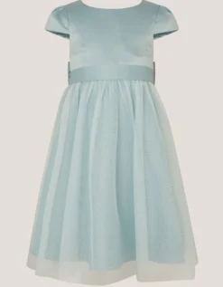 Satin Bridesmaid Dress Green