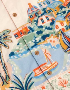 Scenic Embroidered Shirt Ivory