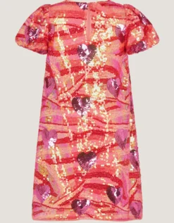 Sequin Heart Party Dress Multi