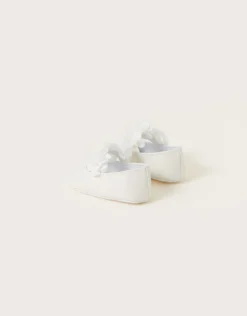 Shimmer Corsage Booties Ivory