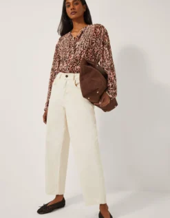 Sisi Animal Print Blouse Pink
