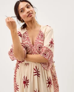 Sunnie Midi Beach Dress Ivory