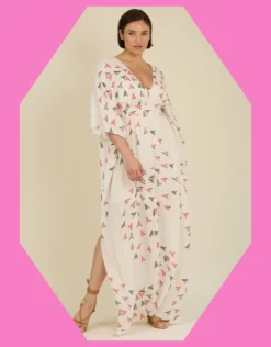 Tallulah and Hope Salina Kaftan White