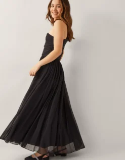 Texas One-Shoulder Prom Dress Black