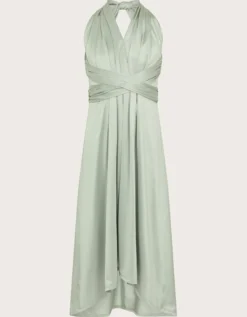 Tia Twist Prom Dress Green