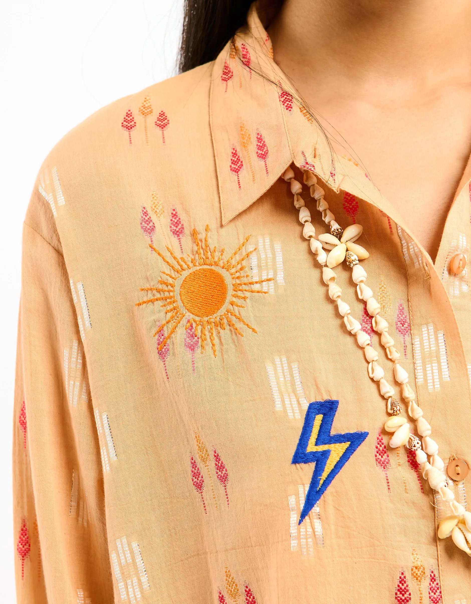 Wild Charlie Jacquard Shirt Orange