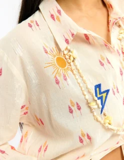 Wild Charlie Jacquard Shirt White