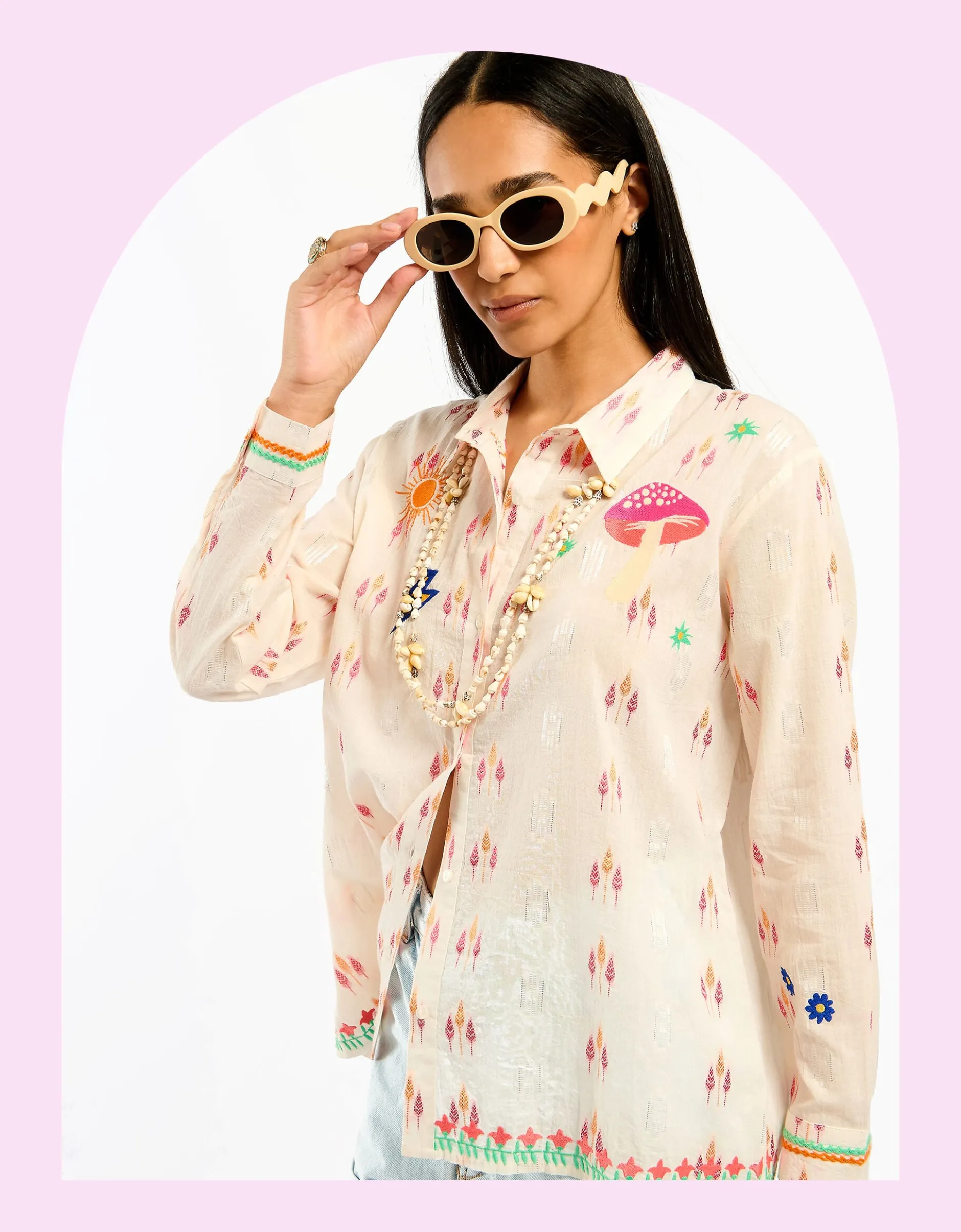Wild Charlie Jacquard Shirt White