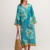 Yasmin Floral Print Midi Kaftan